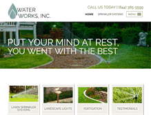 Tablet Screenshot of 4waterworks.com